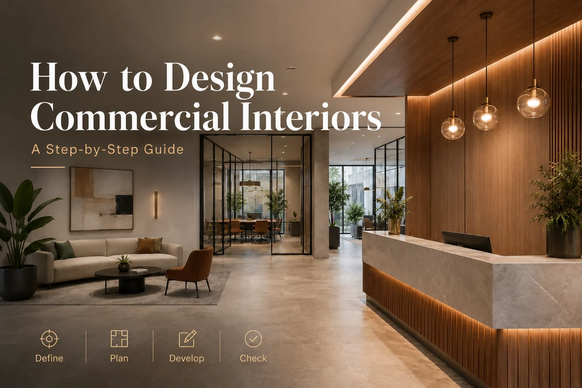 How to Design Commercial Interiors: A Step by Step Guide