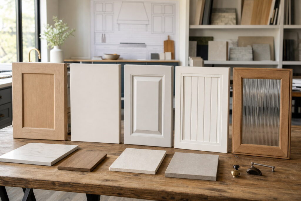 Five kitchen cabinet door styles