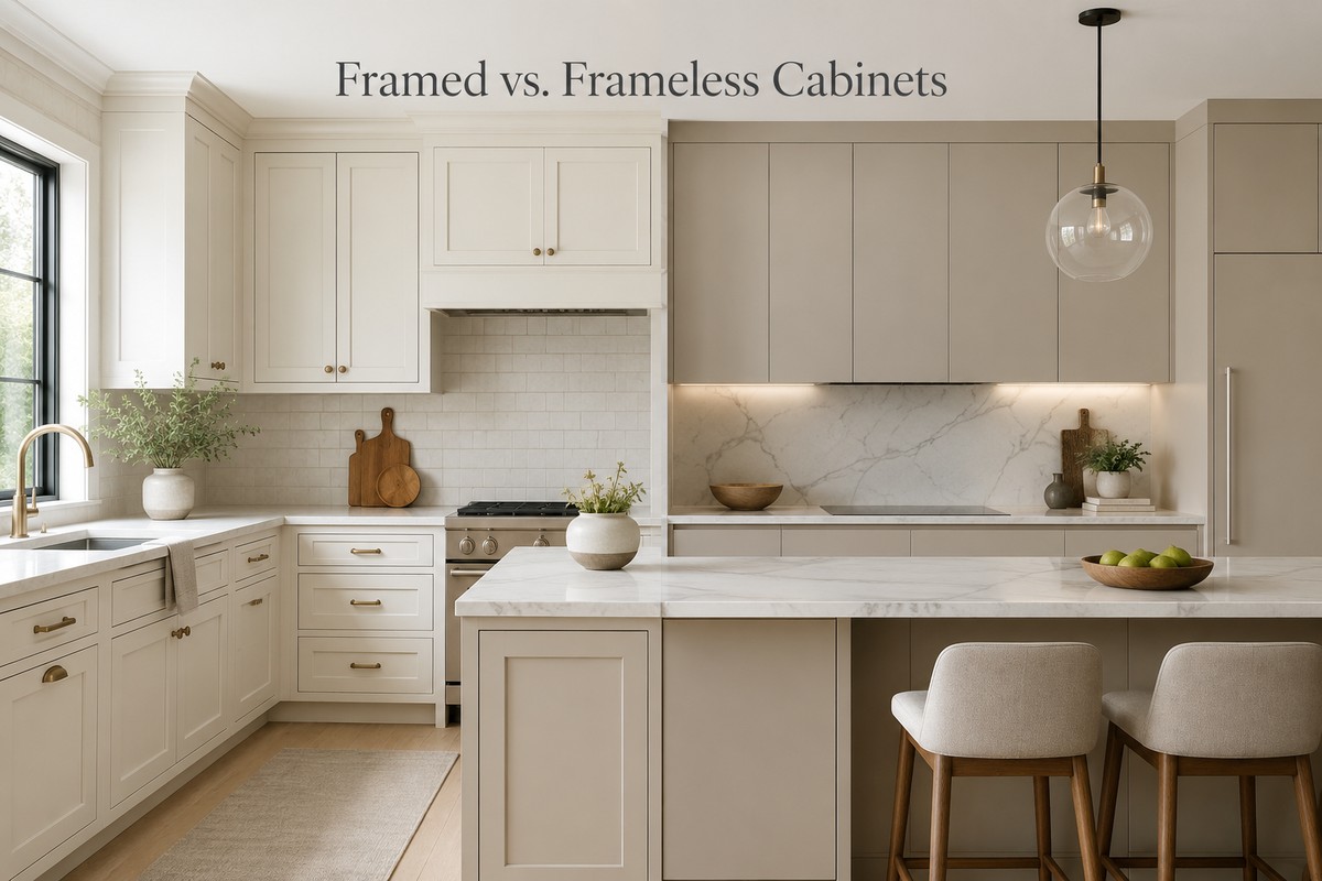 Framed vs. Frameless Cabinets: Which Fits Your Kitchen Design?
