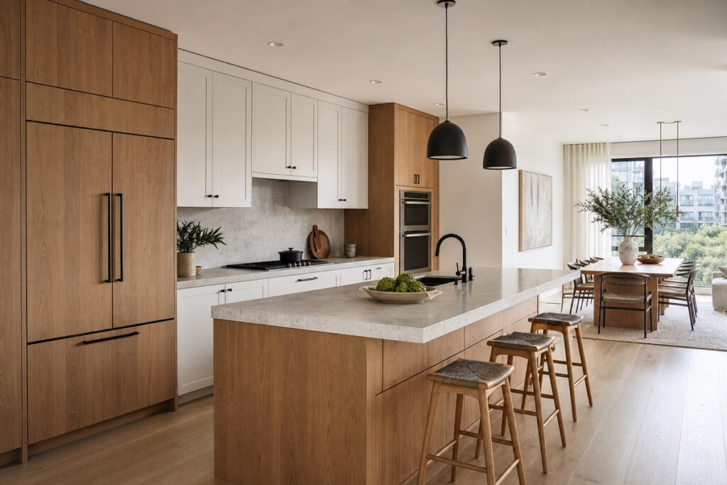 Modern and transitional kitchen cabinets