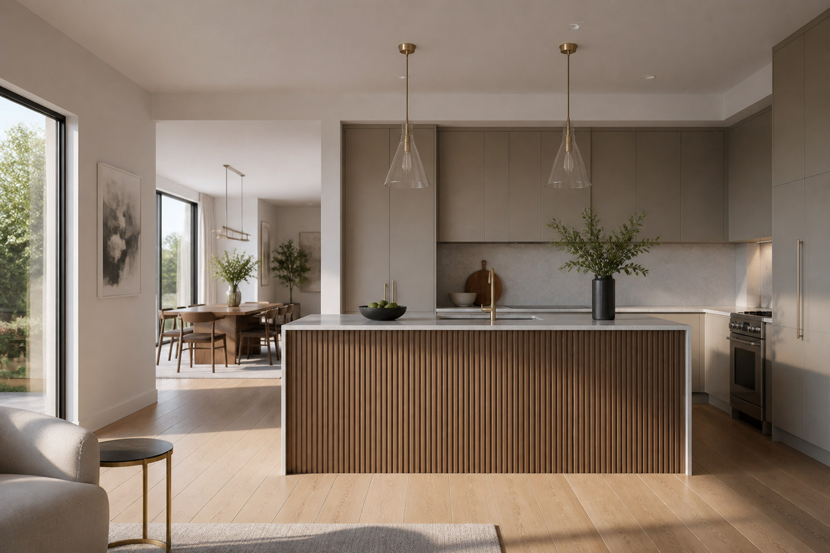 How to Use Fluted Kitchen Cabinets Without Overloading the Kitchen