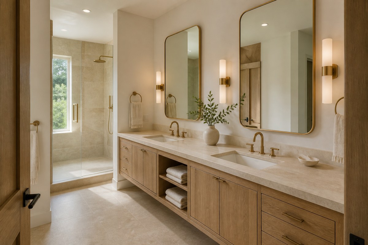 Bathroom Double Vanity Design Ideas: How to Plan a Shared Primary Bathroom