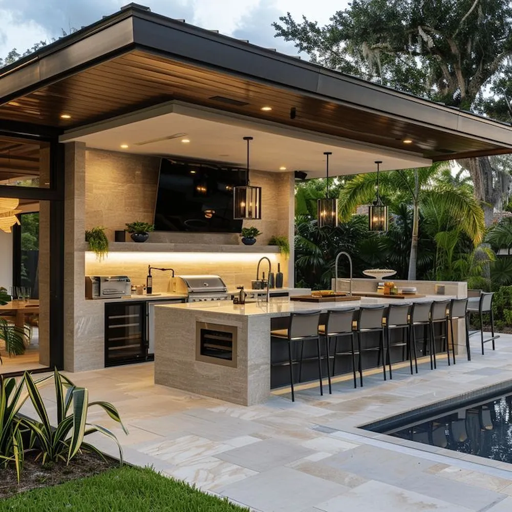 Island kitchen cabinetry