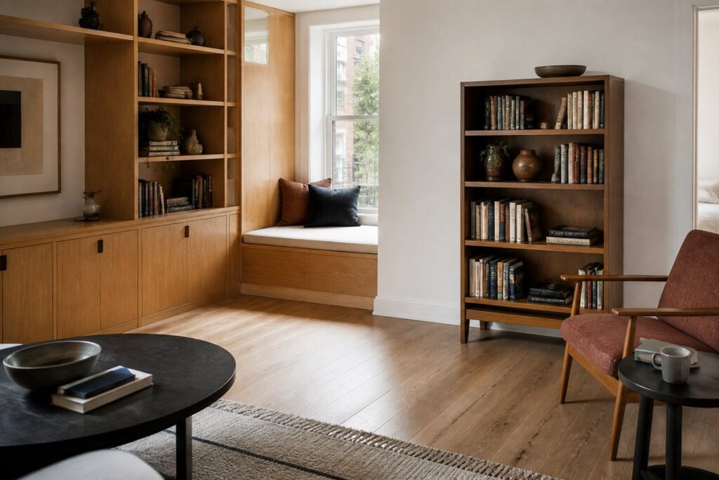Built-in and freestanding furniture