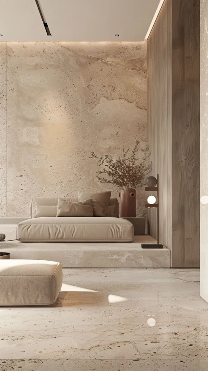 Warm wood flooring application