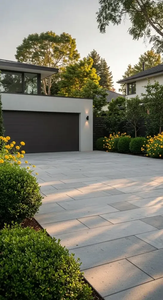 Indoor outdoor flooring transition