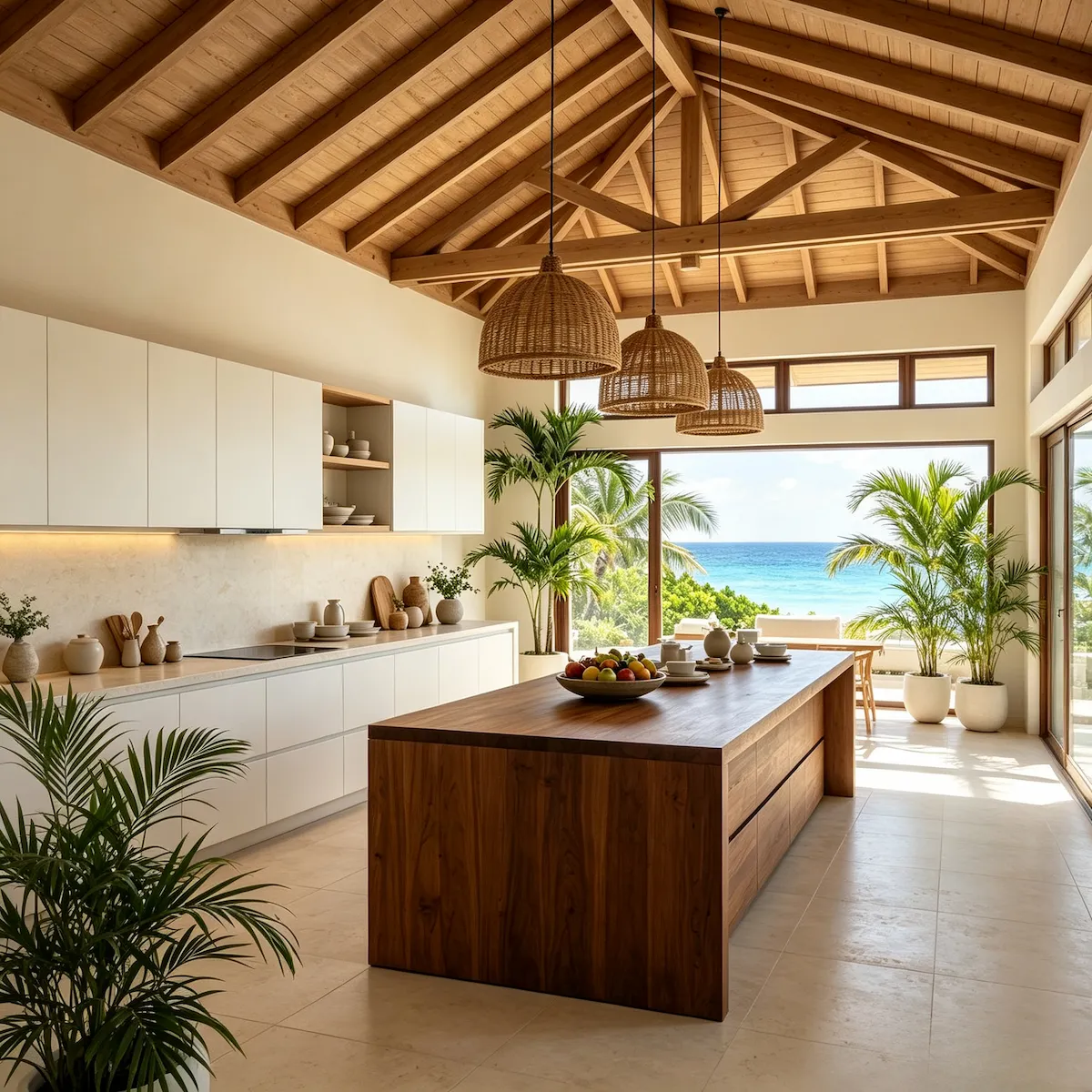 Tropical Modern living room