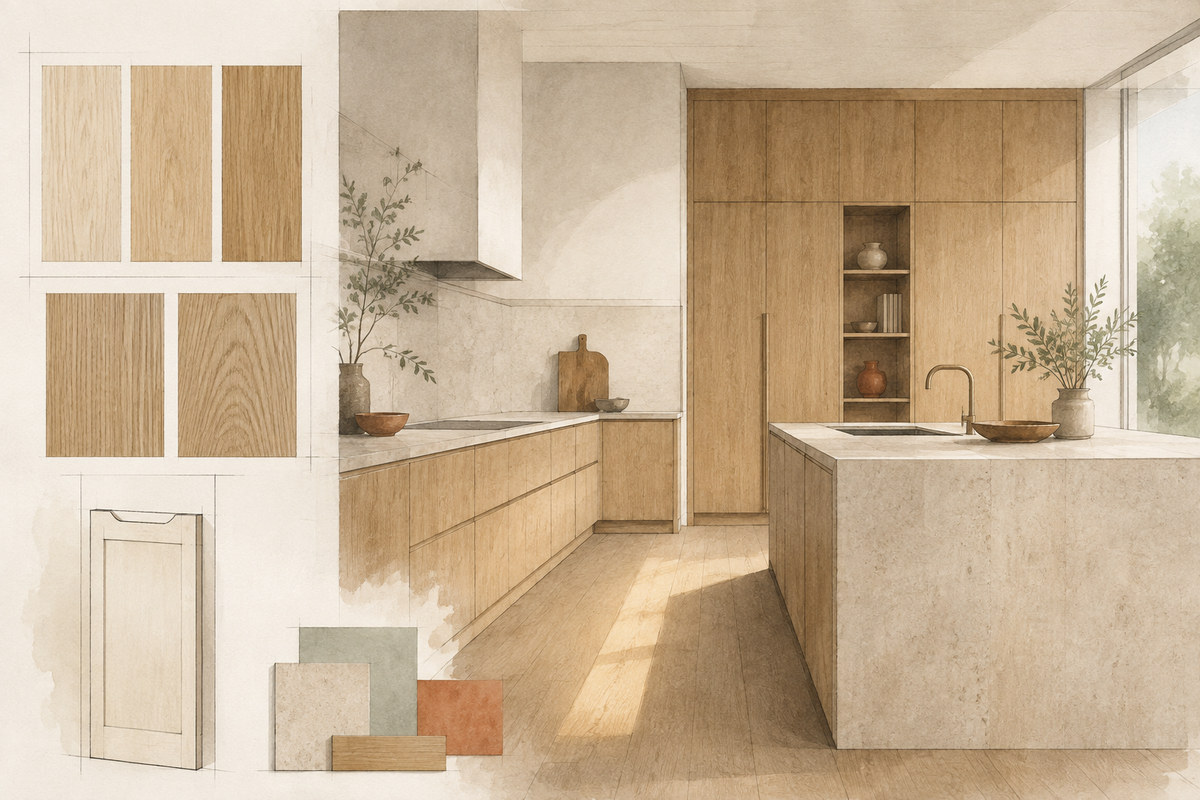 White Oak Kitchen Cabinets: How to Balance Tone, Grain, and Proportion