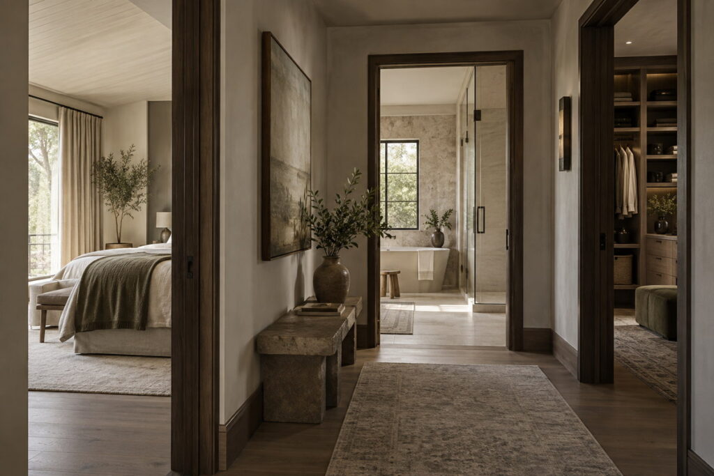 [primary-suite-private-hall.jpg](C:/Users/Admin/Desktop/GEORGE INTERIOR Design/output/imagegen/primary-suite-layout/images/primary-suite-private-hall.jpg)Private hall connecting a primary suite