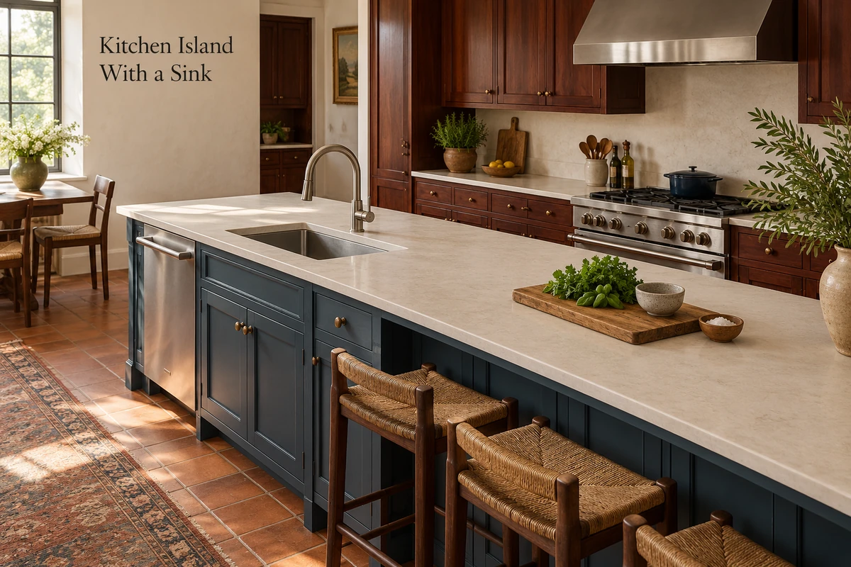 Kitchen Island With Sink: Does It Fit Your Workflow?