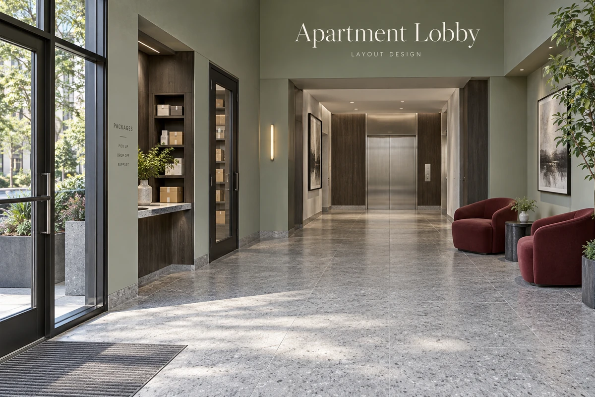 Apartment Lobby Design: Layouts for Residents and Deliveries