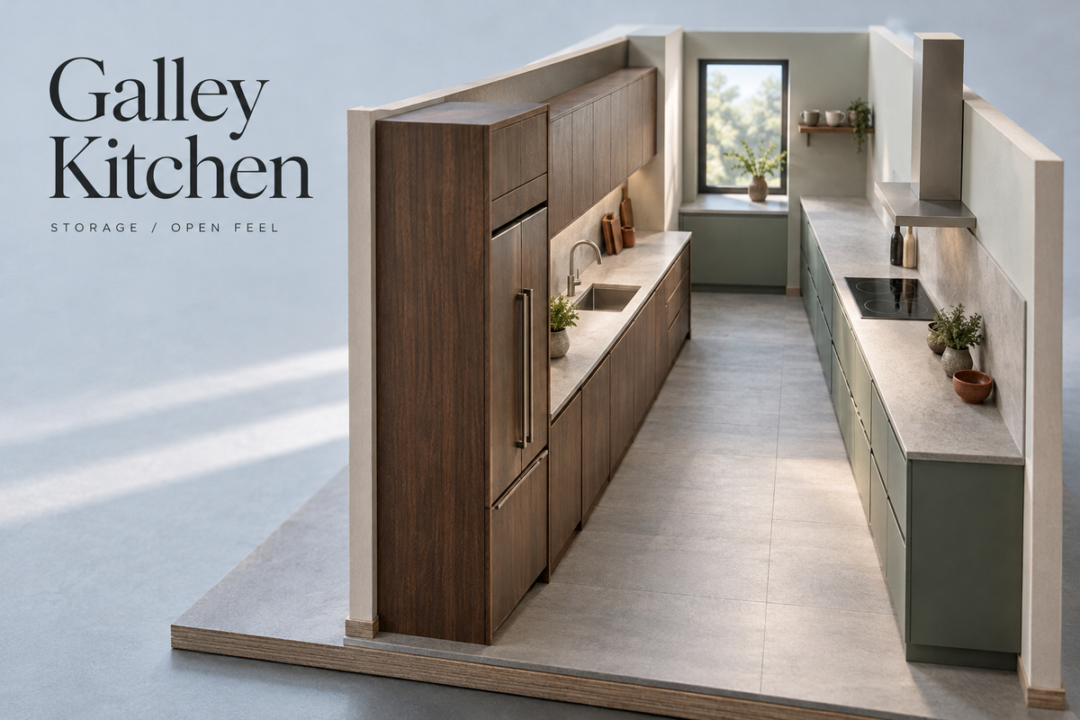 Kitchen Designs for Galley Kitchens: How to Balance Storage and an Open Feel